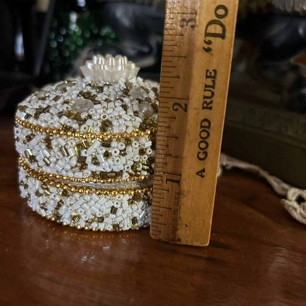 Beaded Trinket Box